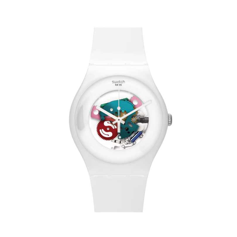 Reloj swatch blanco mujer clearance